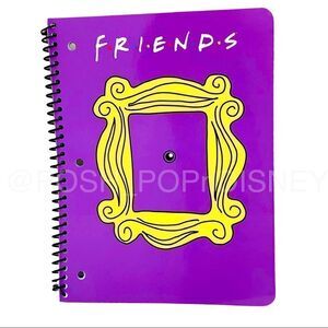 FRIENDS TV SHOW Spiral notebook iconic purple door and yellow frame
